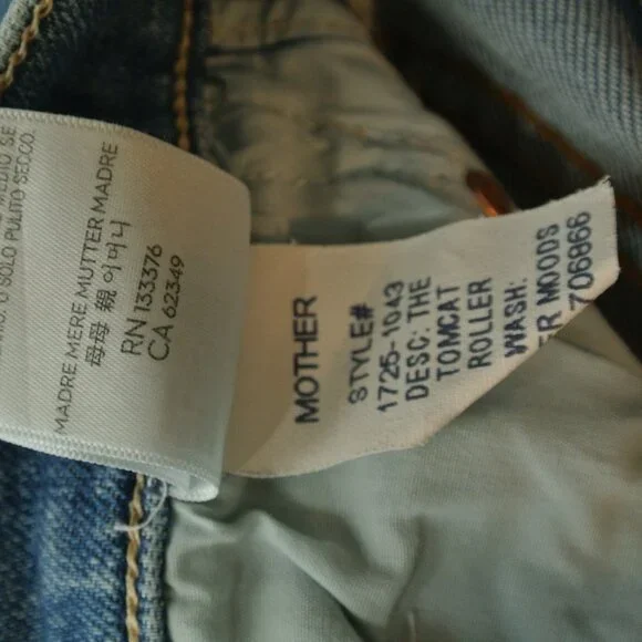 MOTHER Tomcat Roller wide leg Jeans - Picture 9 of 9